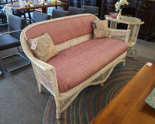 Vintage Wicker Sofa - Image 2