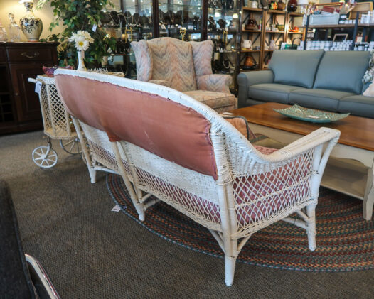 Vintage Wicker Sofa - Image 3