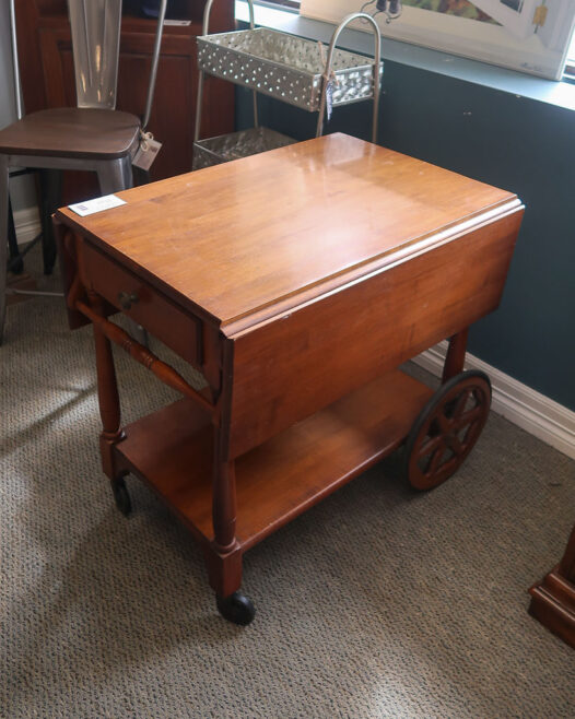 Vintage Maple Tea Cart