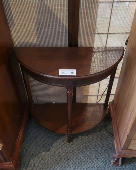 Wood Demi Lune Table