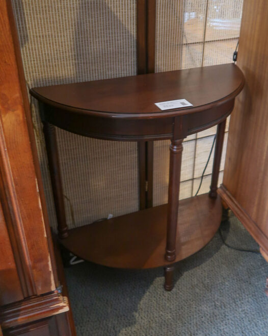 Wood Demi Lune Table - Image 2