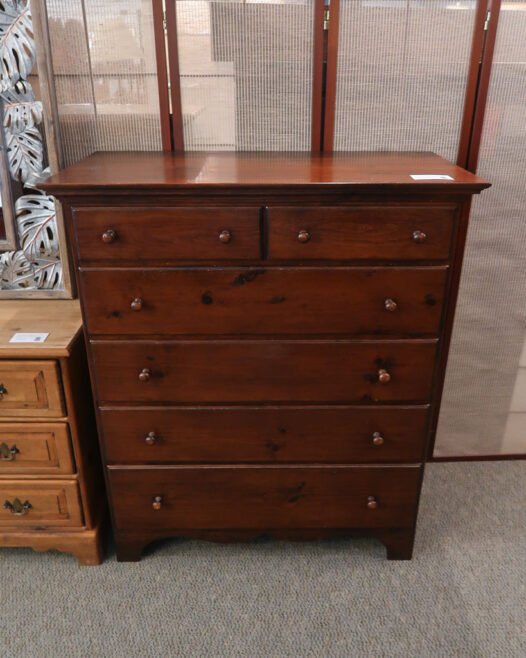 Rustic Pine Chest of Drawers
