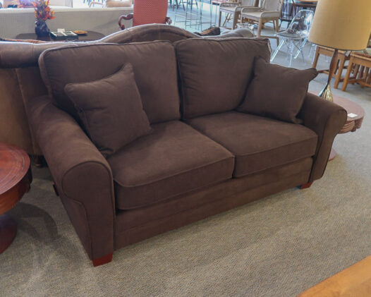 Brown Loveseat - Image 2
