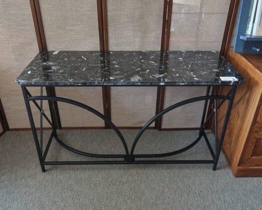 Black Marble Top Foyer Table