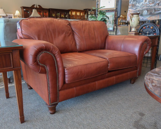 Broyhill Leather Loveseat - Image 3