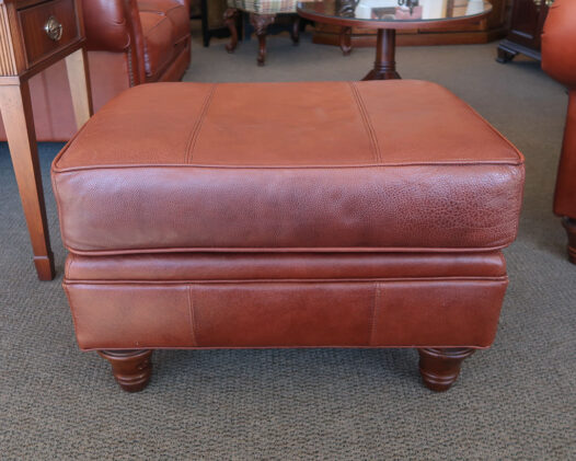 Broyhill Leather Ottoman - Image 2