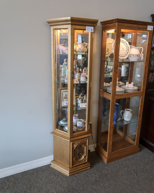 Gold Curio Cabinet