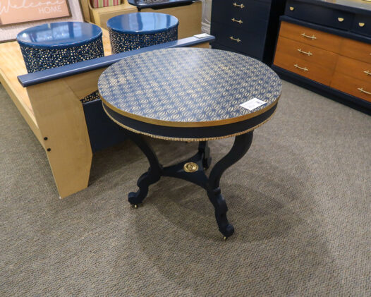Custom Blue & Gold Table - Image 4