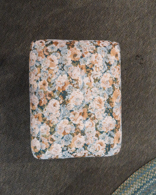 Vintage Floral Ottoman - Image 3