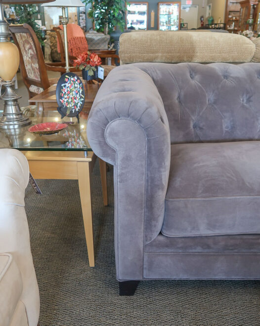 Grey Tufted Sofa - Image 4