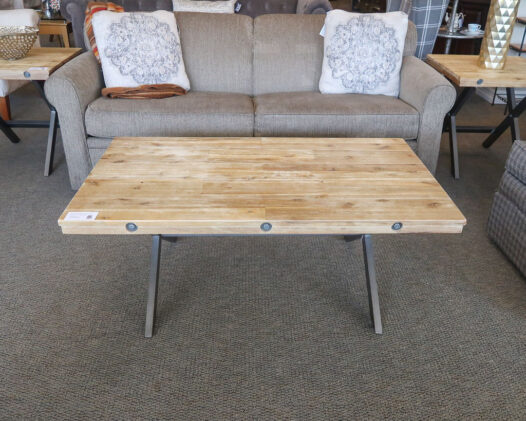 Wood & Metal Coffee Table - Image 2