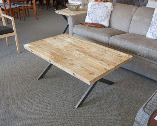 Wood & Metal Coffee Table - Image 3