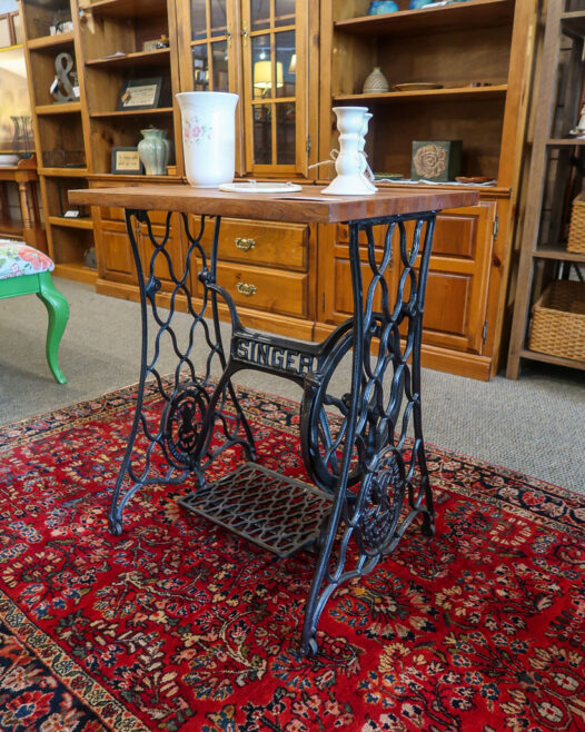 Custom Wood Accent Table - Image 3