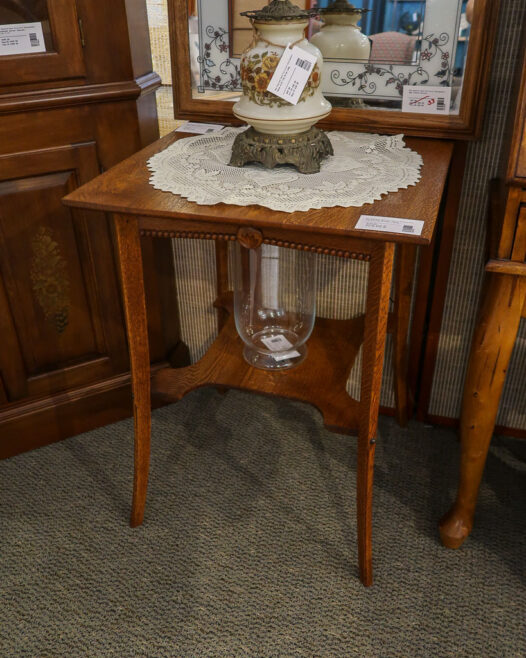 Tiered Oak Accent Table