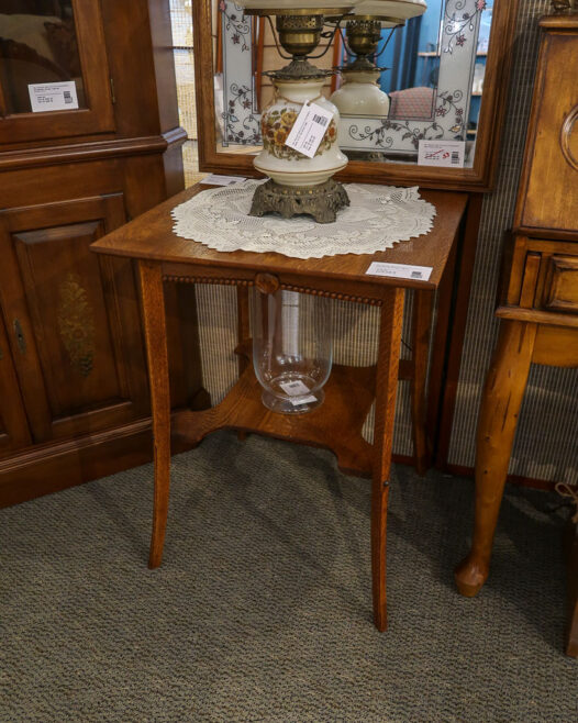 Tiered Oak Accent Table - Image 2