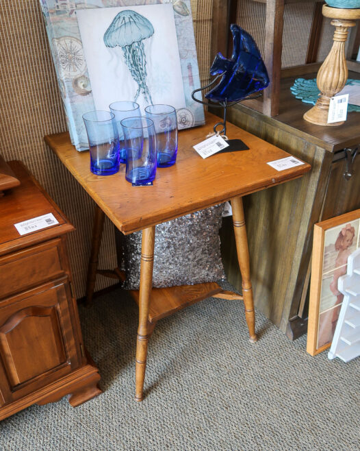 Vintage Tiered Square Table - Image 2