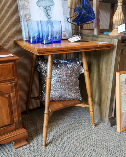 Vintage Tiered Square Table - Image 3