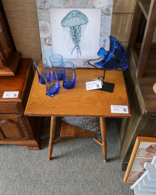 Vintage Tiered Square Table - Image 4