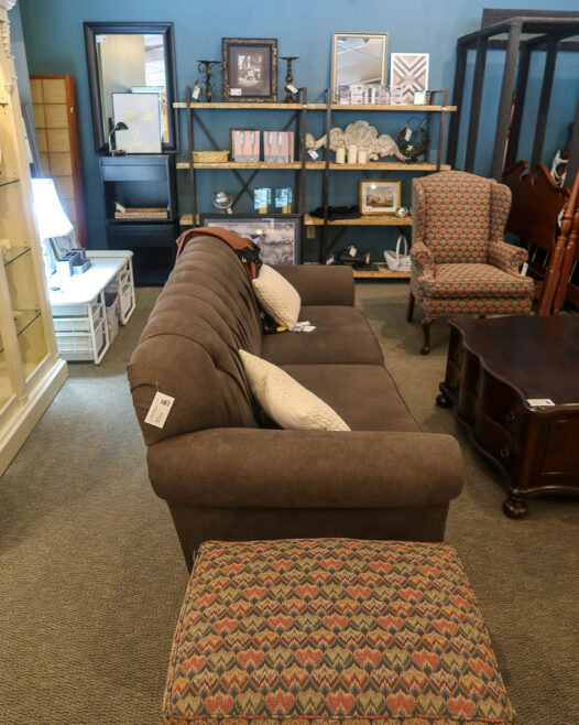 Grey Tufted Studded Sofa - Image 3