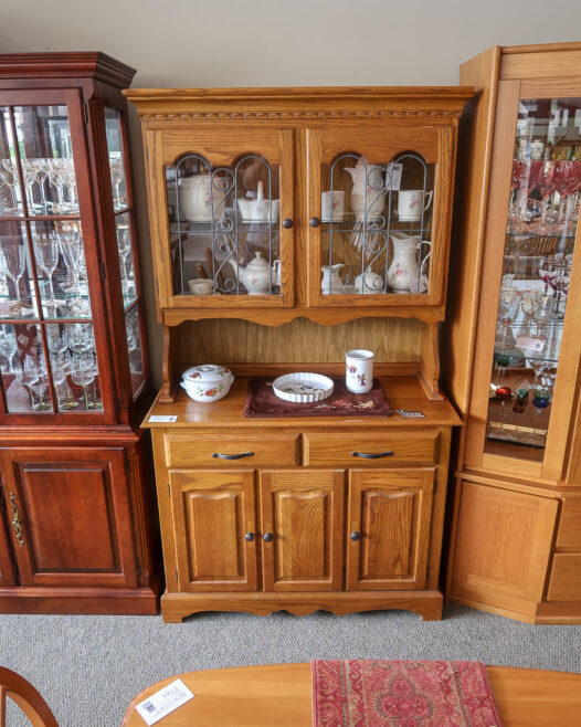 Oak Buffet Hutch