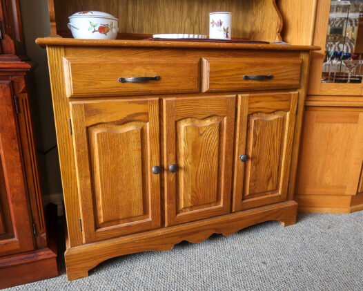 Oak Buffet Hutch - Image 3