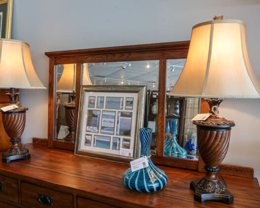Mission Style Dresser & Mirror - Image 4