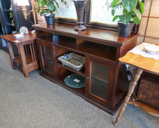 Dark Wood Media Console - Image 2