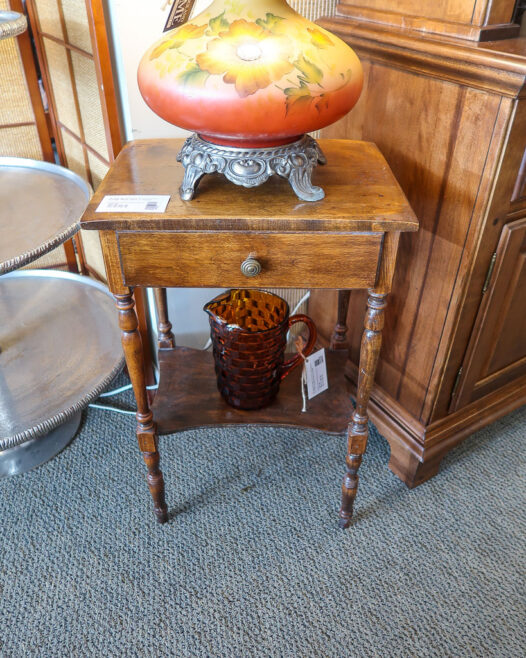 Vintage Maple Table w/ Drawer - Image 2