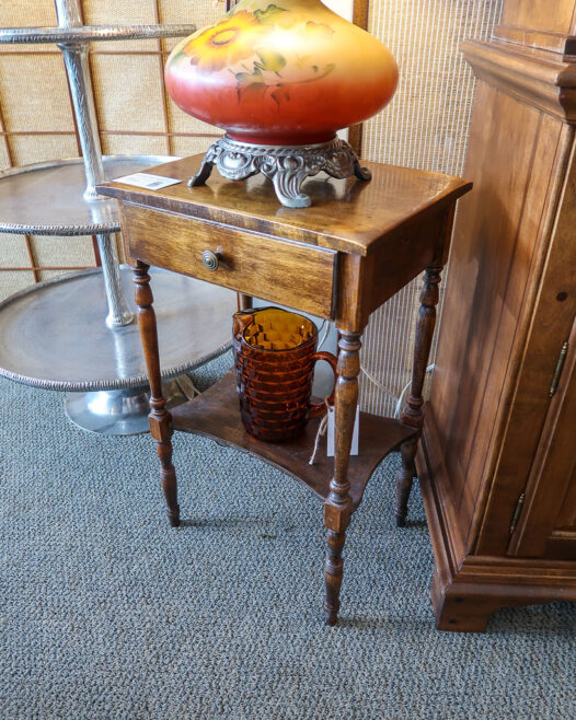 Vintage Maple Table w/ Drawer - Image 3