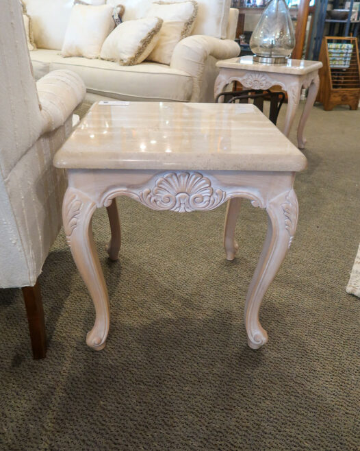 Travertine End Table - Image 4