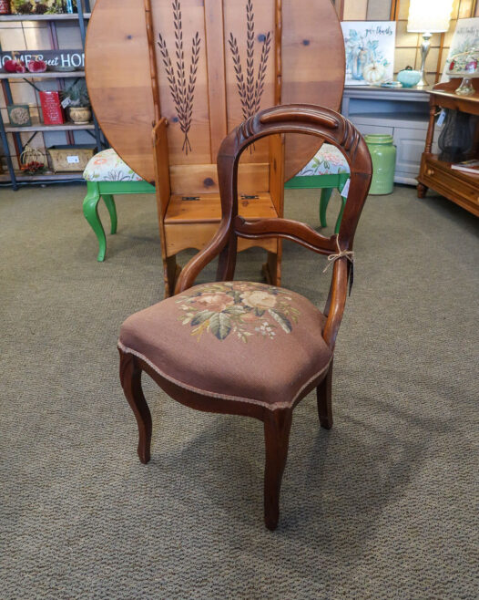 Vintage Embroidered Chair