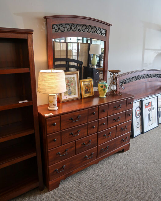 Cherry Finish Dresser w/ Mirror - Image 2