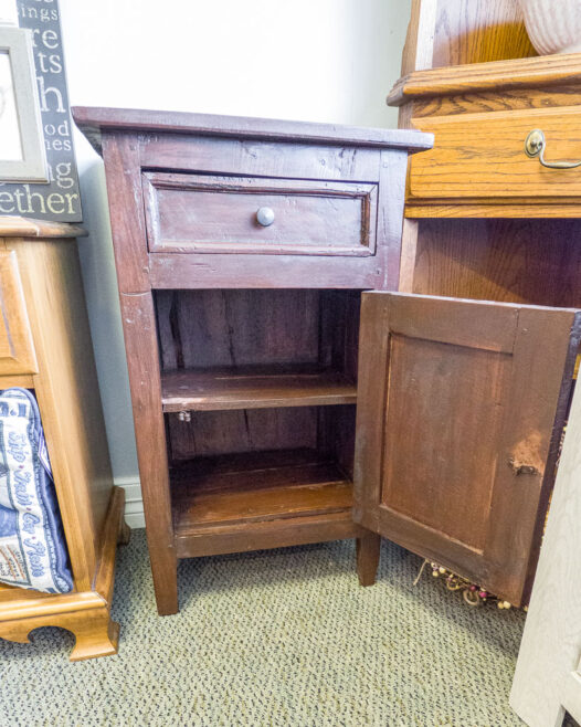 Dark Wood Nightstand - Image 3