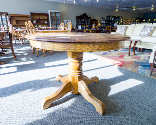 Oak Pedestal Dining Table