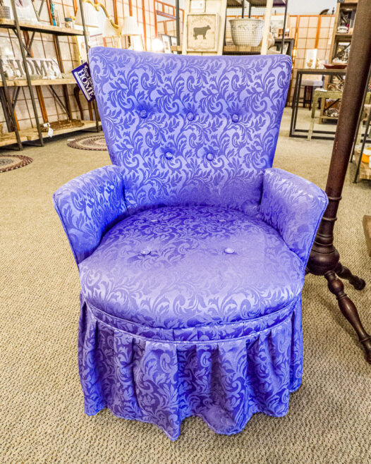 Royal Purple Boudoir Chair