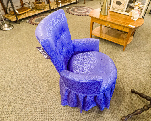 Royal Purple Boudoir Chair - Image 3
