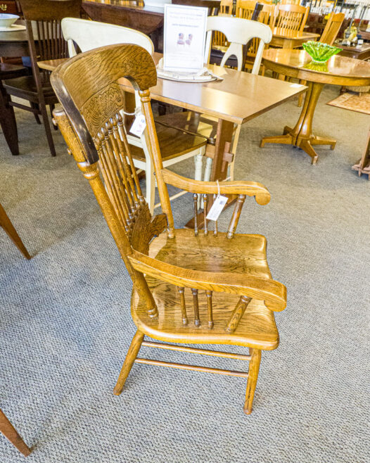 Oak Captain's Chair - Image 3