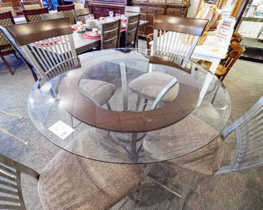 Glass Top Pub Dining Set - Image 5