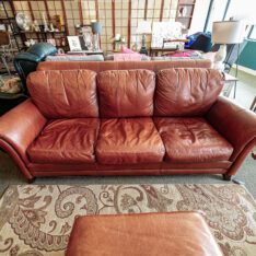 Leather Sofa As Is