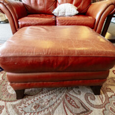 Leather Ottoman