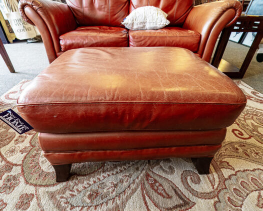 Leather Ottoman