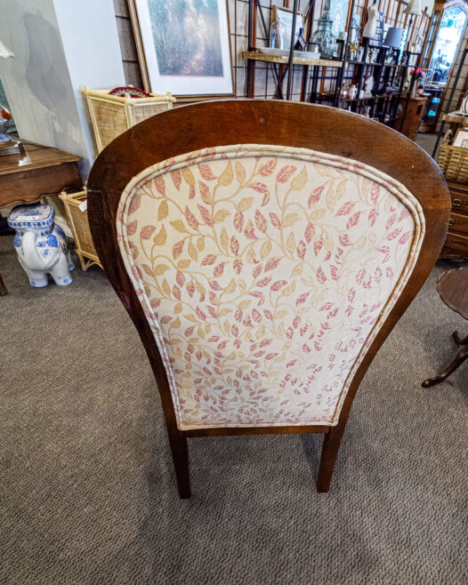 Vintage Pink Leaf Arm Chair - Image 3