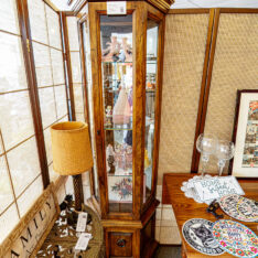 Wood Curio Cabinet