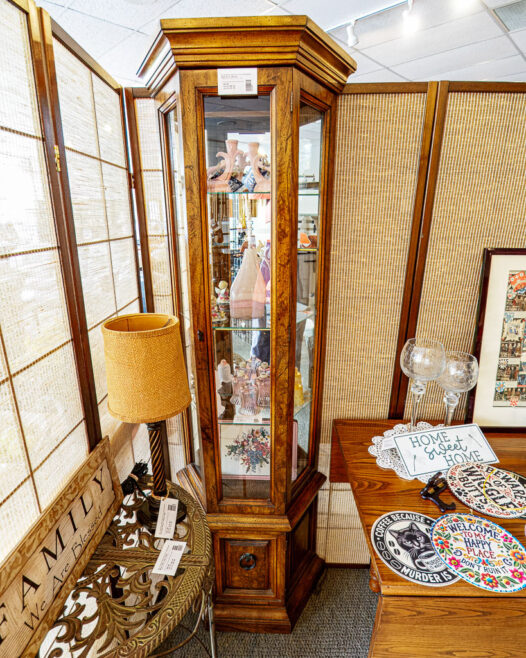 Wood Curio Cabinet