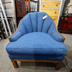VTG MCM Oak Barrel Chair
