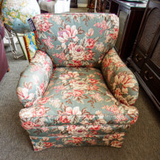 Green Floral Chair
