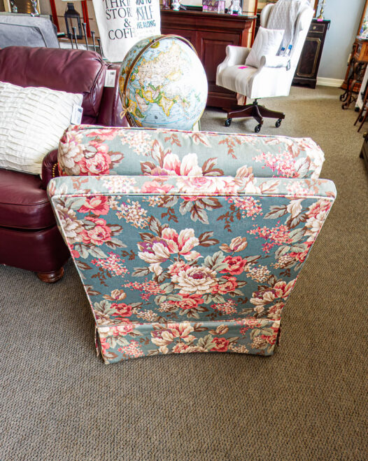 Green Floral Chair - Image 3