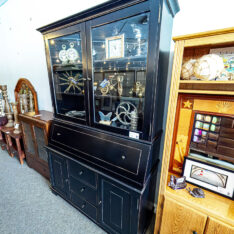 Black Desk with Hutch