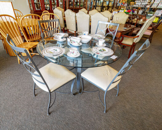 Glass Top 5 Pc Dining Set