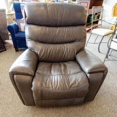 La-Z-Boy Grey Leather Recliner